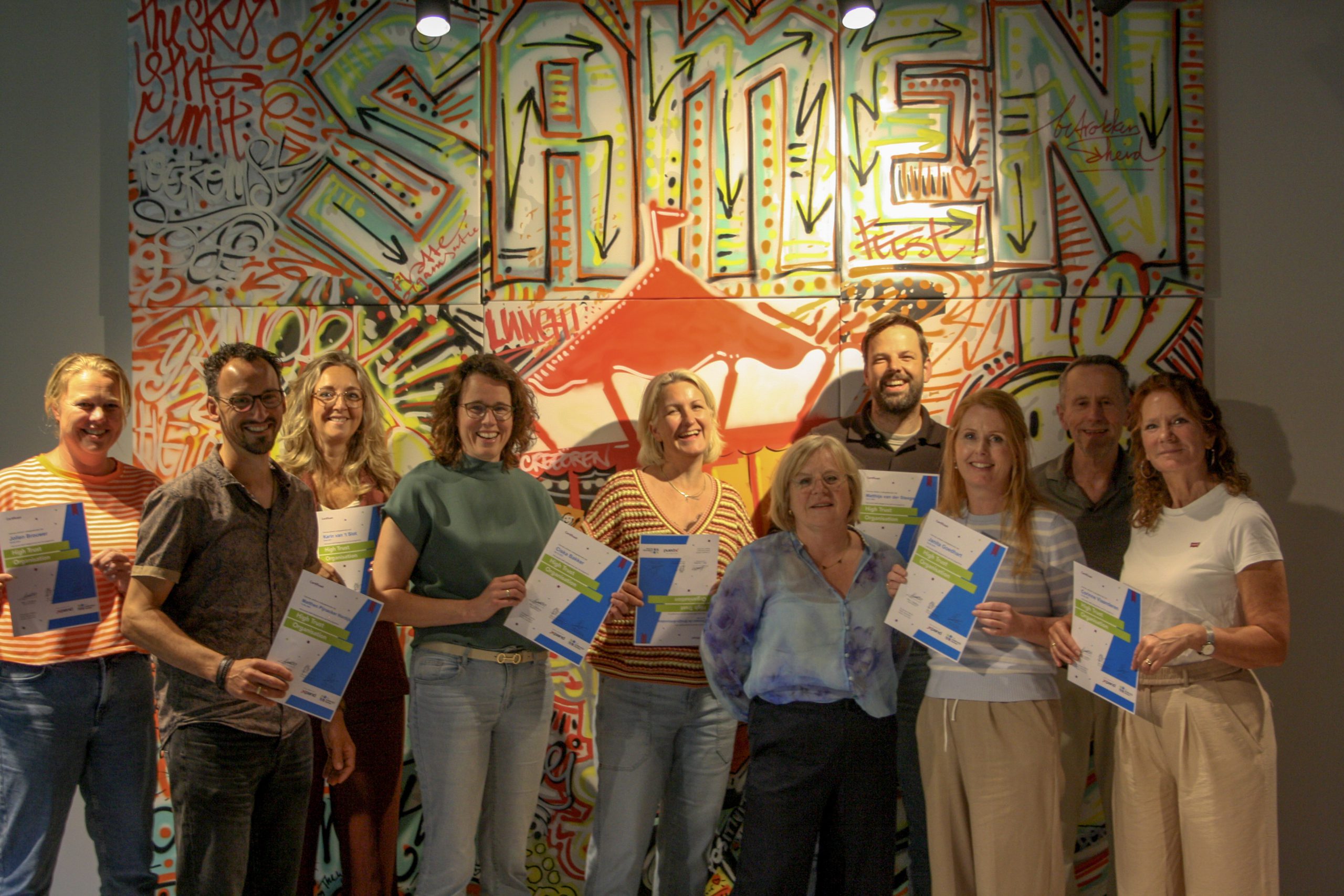 De eerste groep van ons nieuwe Leiderschapsprogramma High Trust is afgerond!